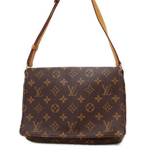 Louis Vuitton Monogram Leather Brown Musette Tango Short Shoulder Bag